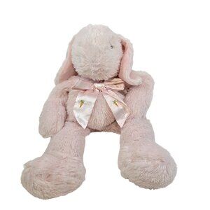 Bunnies by the Bay Plush Rabbit Pink Stuffed Animal Toy Floppy Pastel Satin Bow
